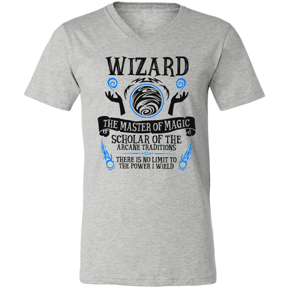 Unisex V-Neck T-Shirt - RWEK8PFQ - Athletic Heather - 7