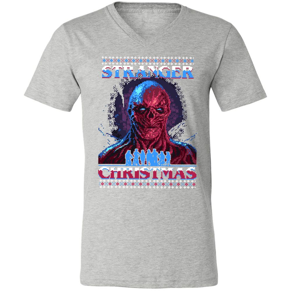 Unisex V-Neck T-Shirt - Y43QEJYS - Athletic Heather - 7