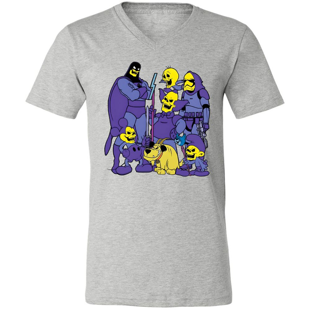 Unisex V-Neck T-Shirt - Y1G2K1KQ - Athletic Heather - 7