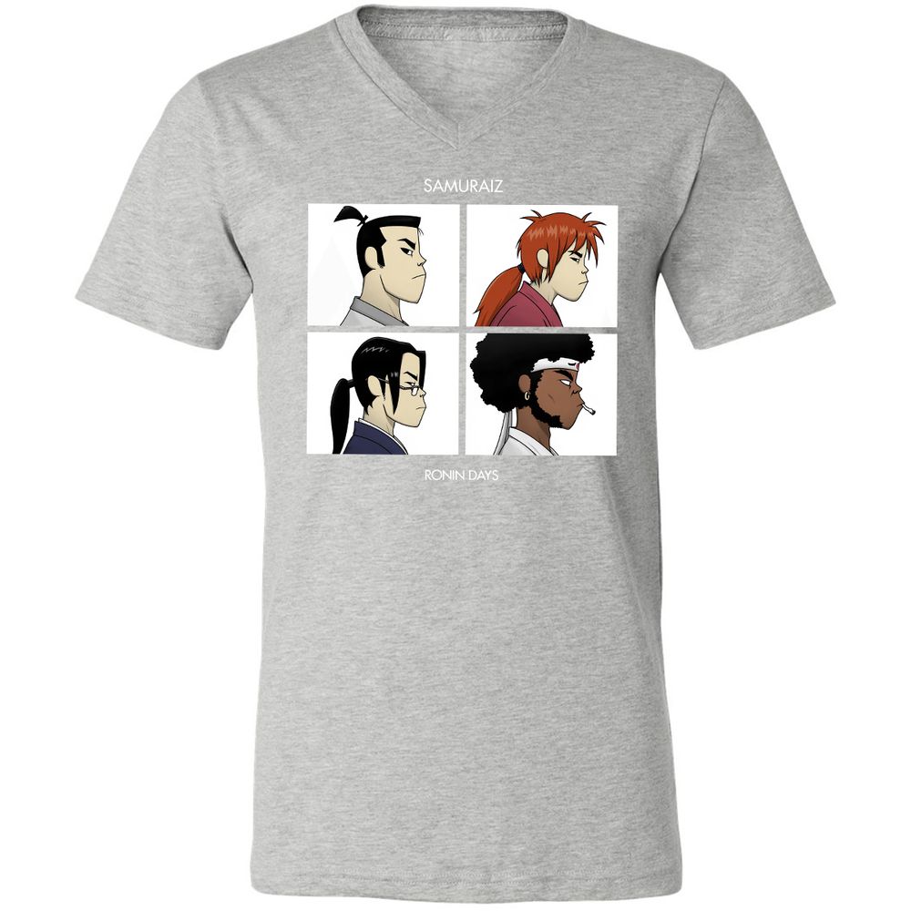 Unisex V-Neck T-Shirt - XFWR5DR4 - Athletic Heather - 7
