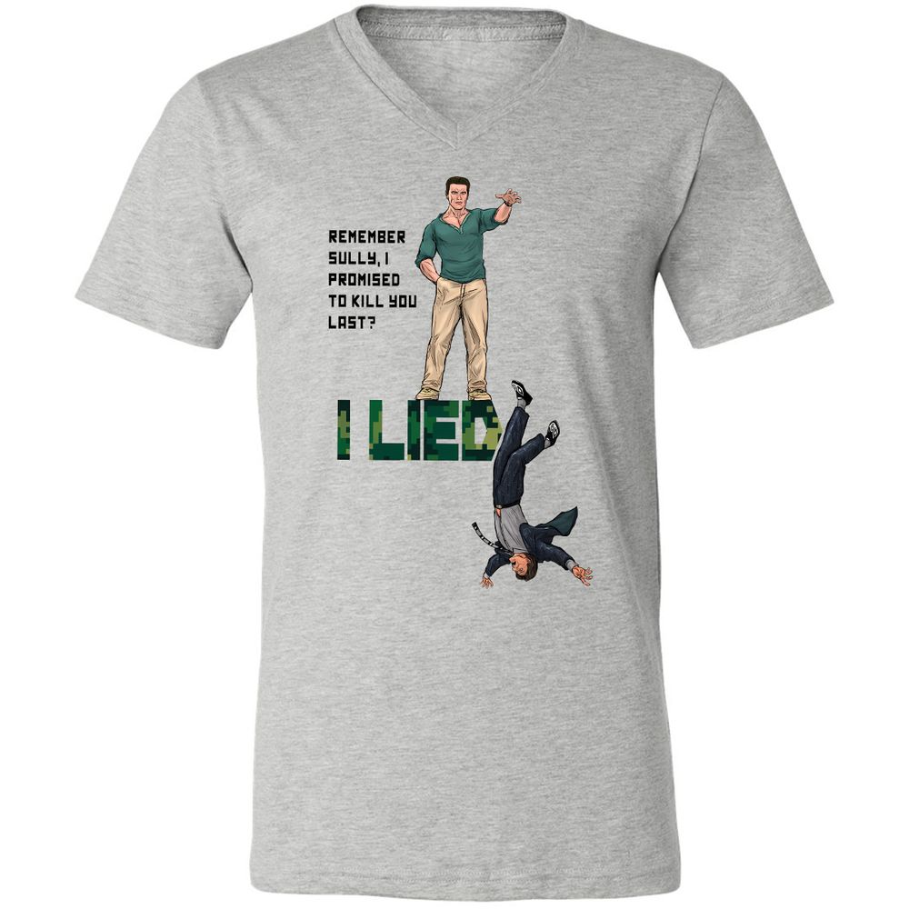 Unisex V-Neck T-Shirt - ZRLKWMX3 - Athletic Heather - 7