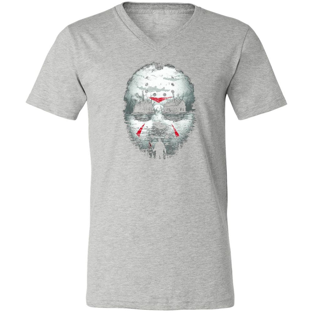 Unisex V-Neck T-Shirt - LRBYUR2A - Athletic Heather - 7