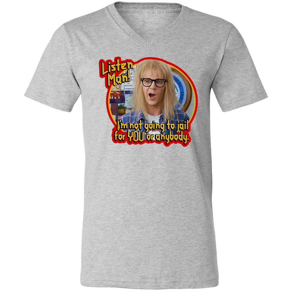 Unisex V-Neck T-Shirt - C4KL83RS - Athletic Heather - 7