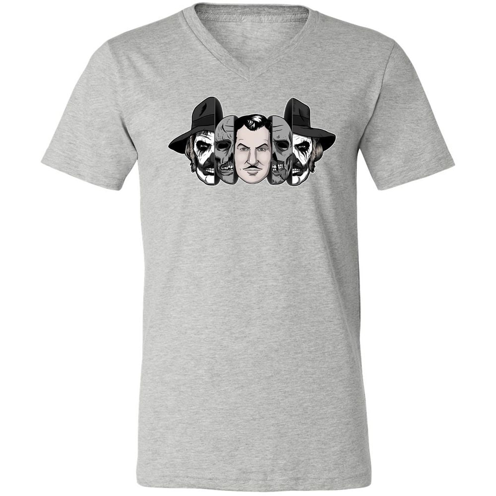 Unisex V-Neck T-Shirt - 6FP1JHYT - Athletic Heather - 7