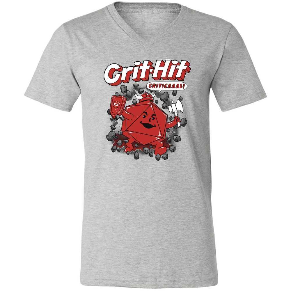 Unisex V-Neck T-Shirt - WNPGVS3Y - Athletic Heather - 7