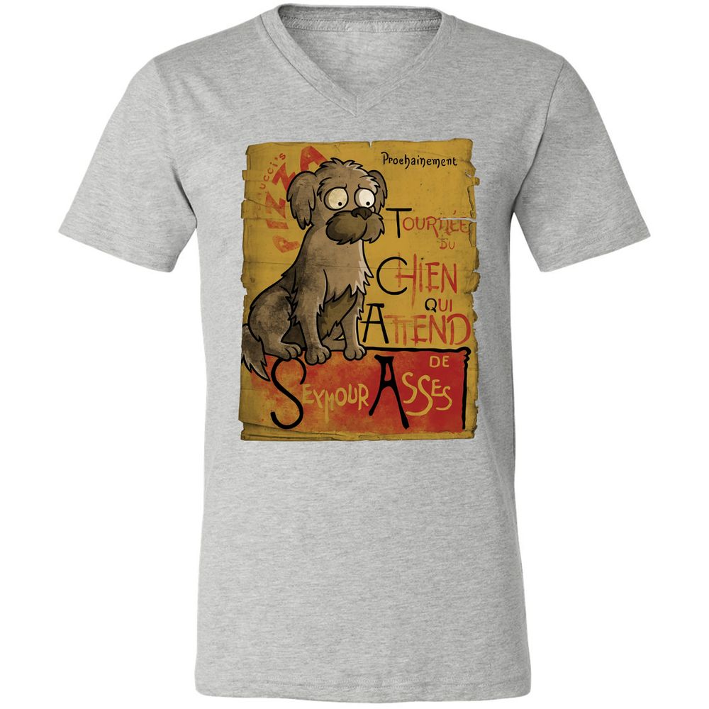 Unisex V-Neck T-Shirt - YT6HGPJB - Athletic Heather - 7