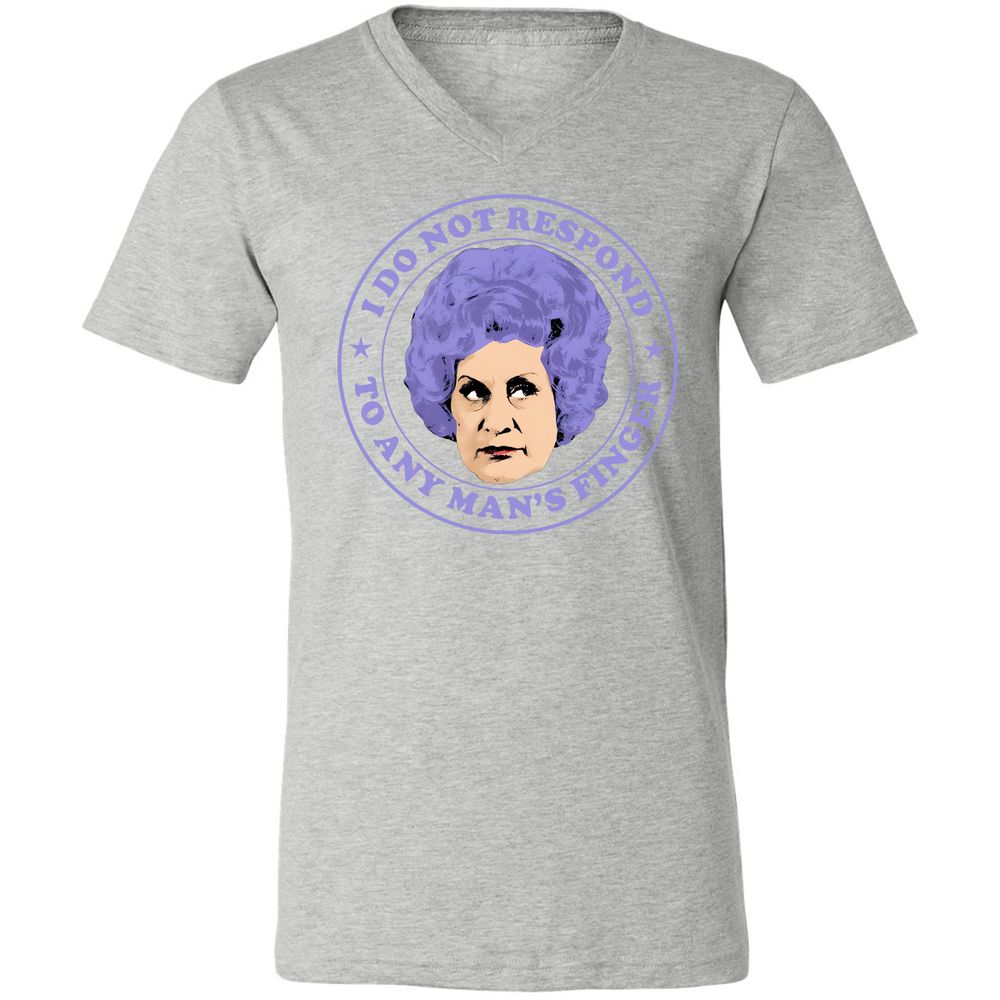 Unisex V-Neck T-Shirt - QJ1TWGS5 - Athletic Heather - 7