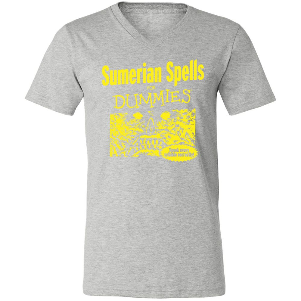 Unisex V-Neck T-Shirt - HQ4F99BC - Athletic Heather - 7