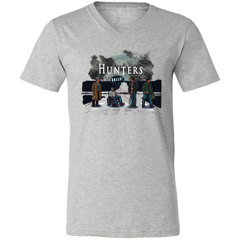 Unisex V-Neck T-Shirt - YZP69E7J - Athletic Heather - 7