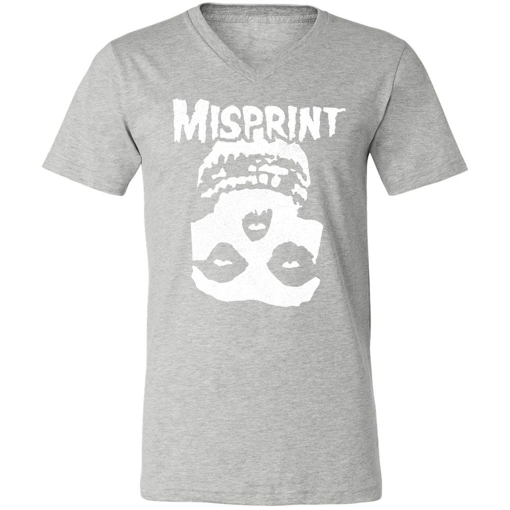 Unisex V-Neck T-Shirt - 7Y4CA8PA - Athletic Heather - 7