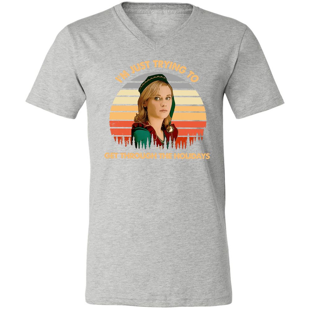 Unisex V-Neck T-Shirt - 12Y2E433 - Athletic Heather - 7