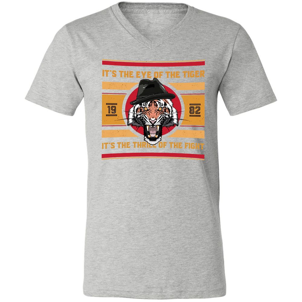 Unisex V-Neck T-Shirt - SRG7D2ZH - Athletic Heather - 7