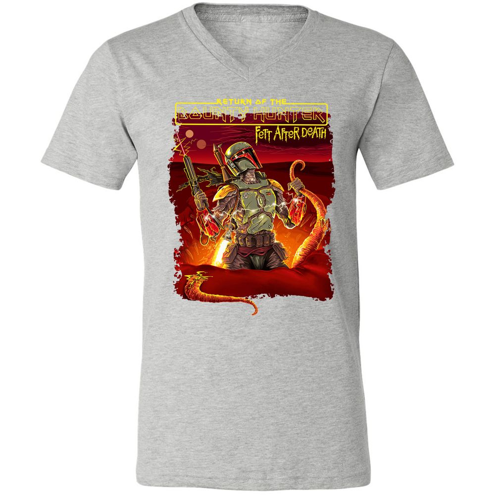 Unisex V-Neck T-Shirt - J46DSAMJ - Athletic Heather - 7