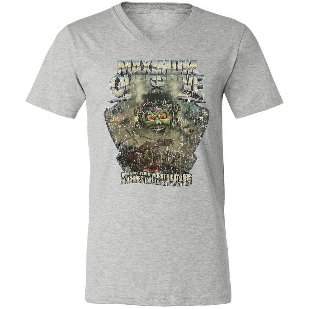 Unisex V-Neck T-Shirt - GEXNWCLX - Athletic Heather - 7