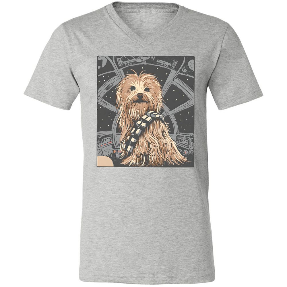 Unisex V-Neck T-Shirt - 5B4SERCY - Athletic Heather - 7