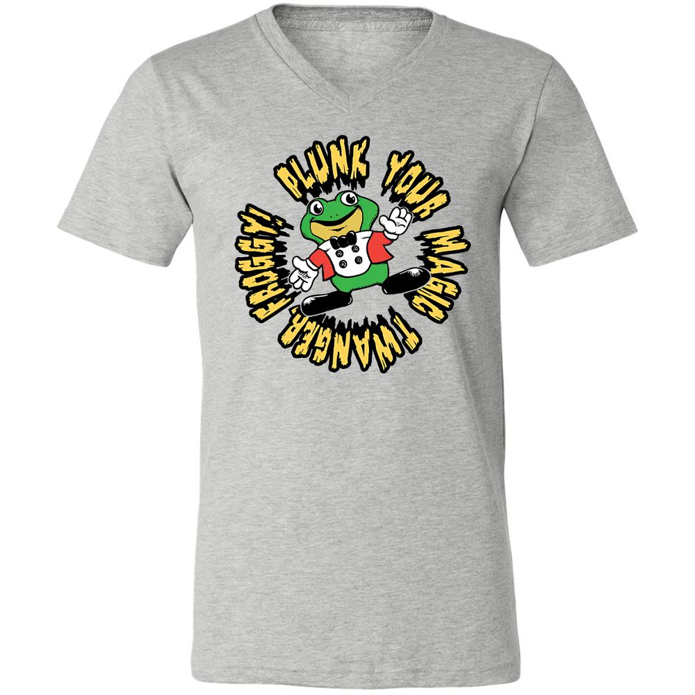 Unisex V-Neck T-Shirt - YBYE8C6M - Athletic Heather - 7