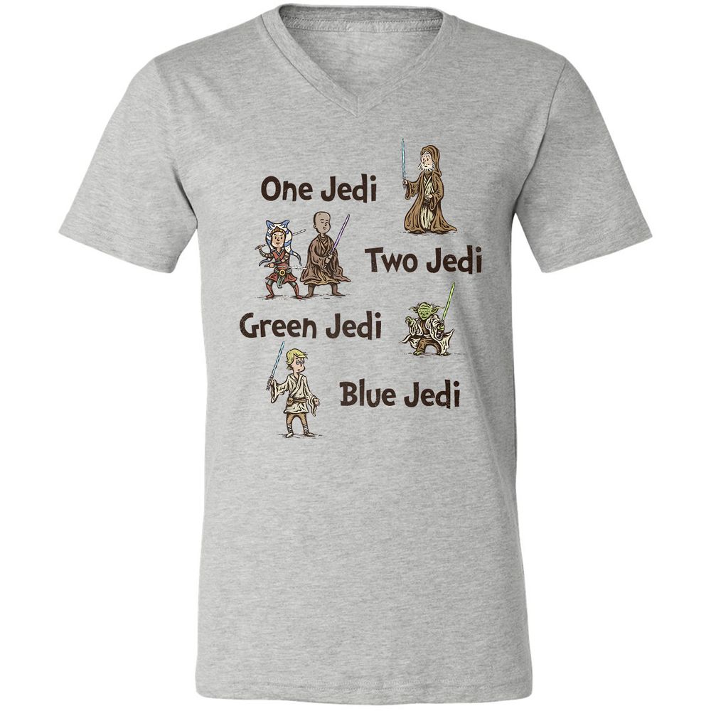 Unisex V-Neck T-Shirt - 6KPWVS2Z - Athletic Heather - 7