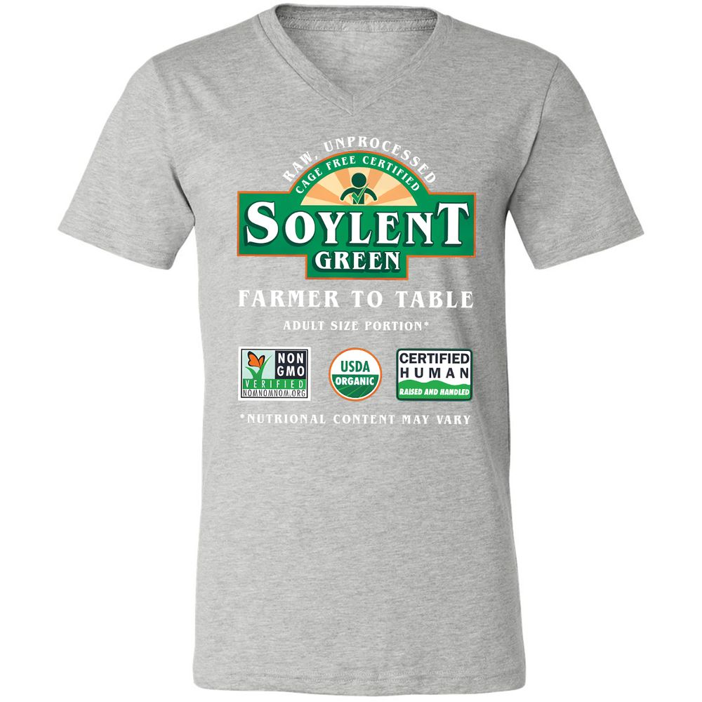 Unisex V-Neck T-Shirt - KNLLZQCZ - Athletic Heather - 7