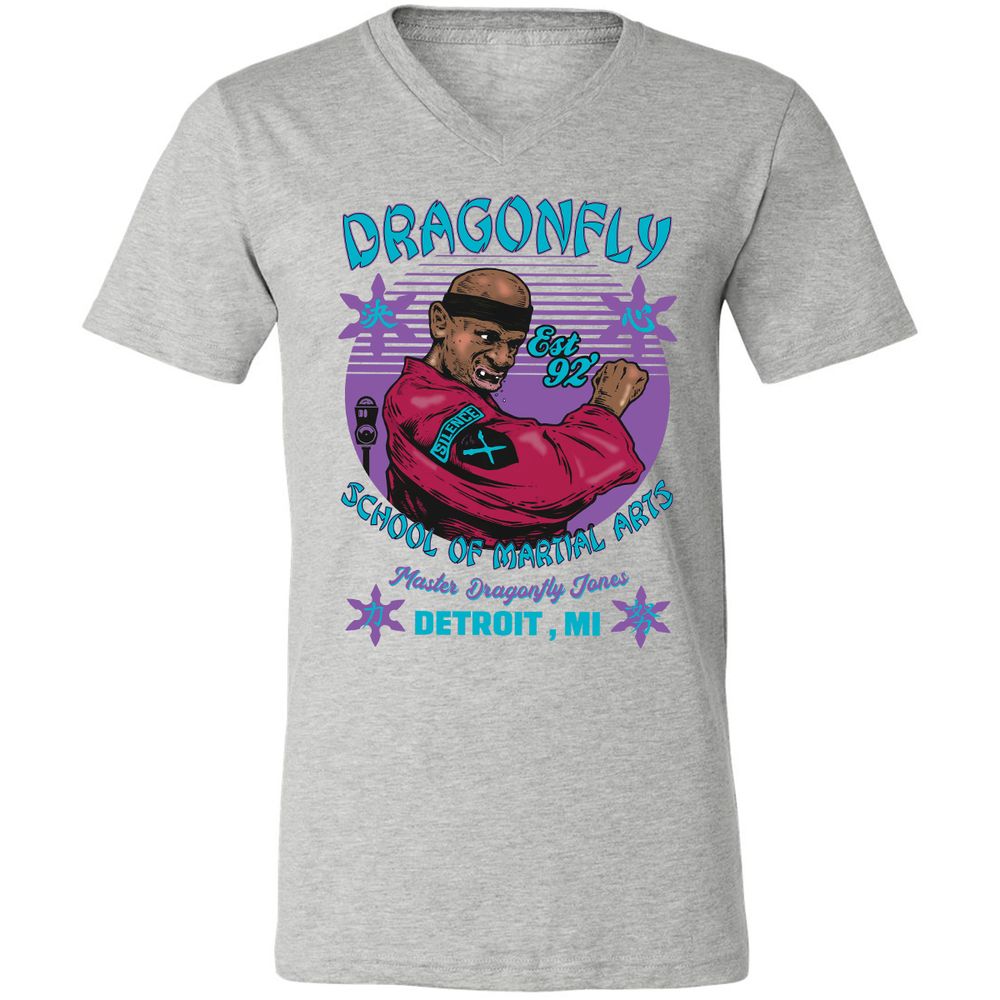 Unisex V-Neck T-Shirt - DVA386JC - Athletic Heather - 7