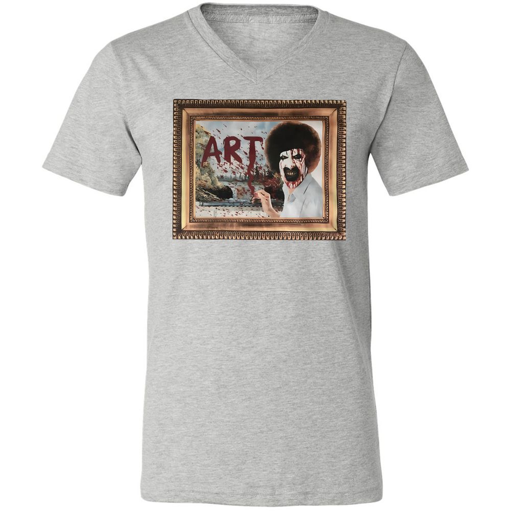 Unisex V-Neck T-Shirt - BWV4E9M1 - Athletic Heather - 7