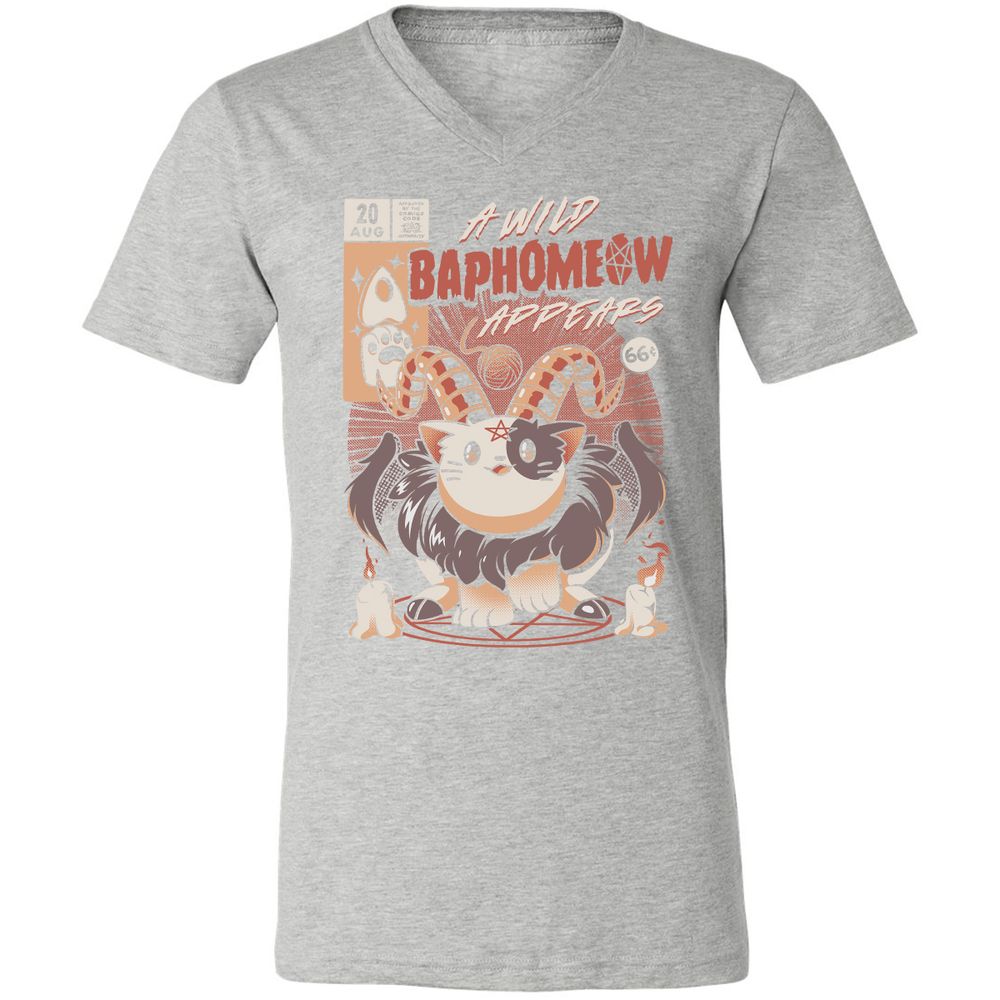 Unisex V-Neck T-Shirt - EWYJYKH8 - Athletic Heather - 7