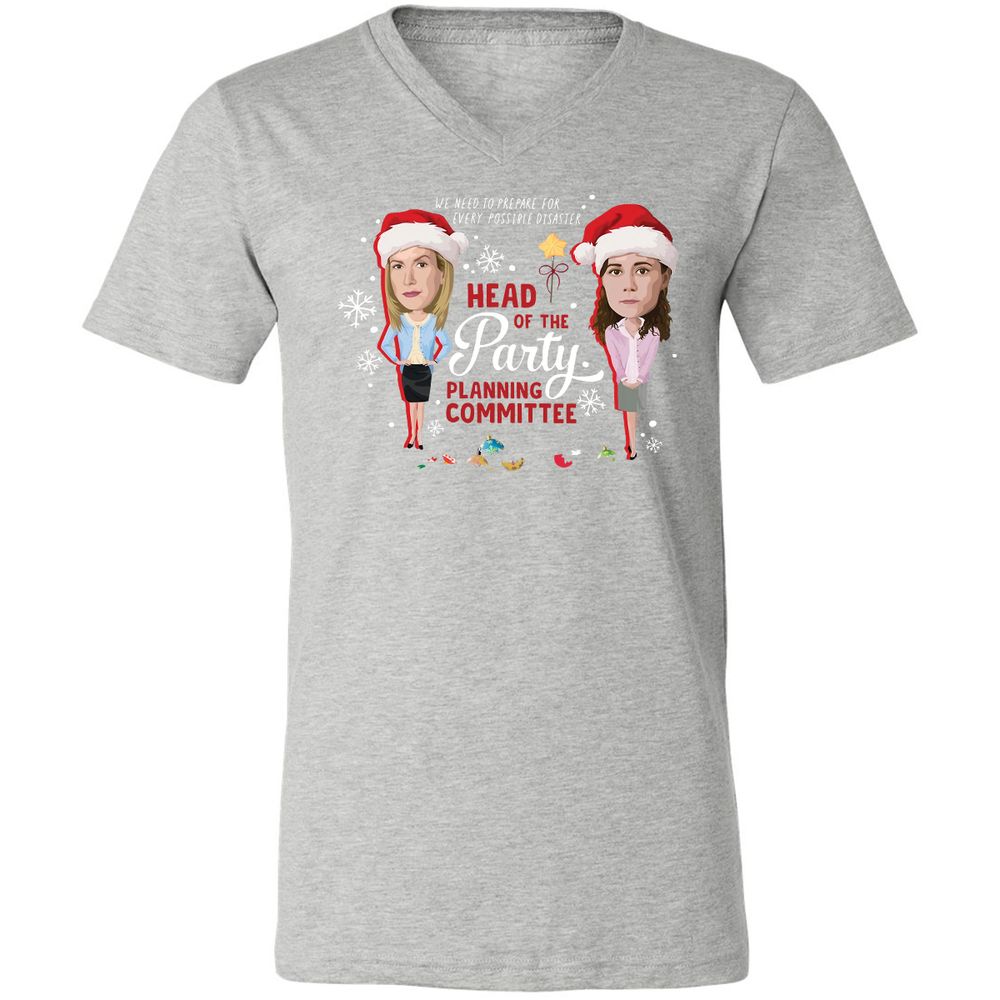 Head Of The Party Planning Committee Christmas - Athletic Heather - 7