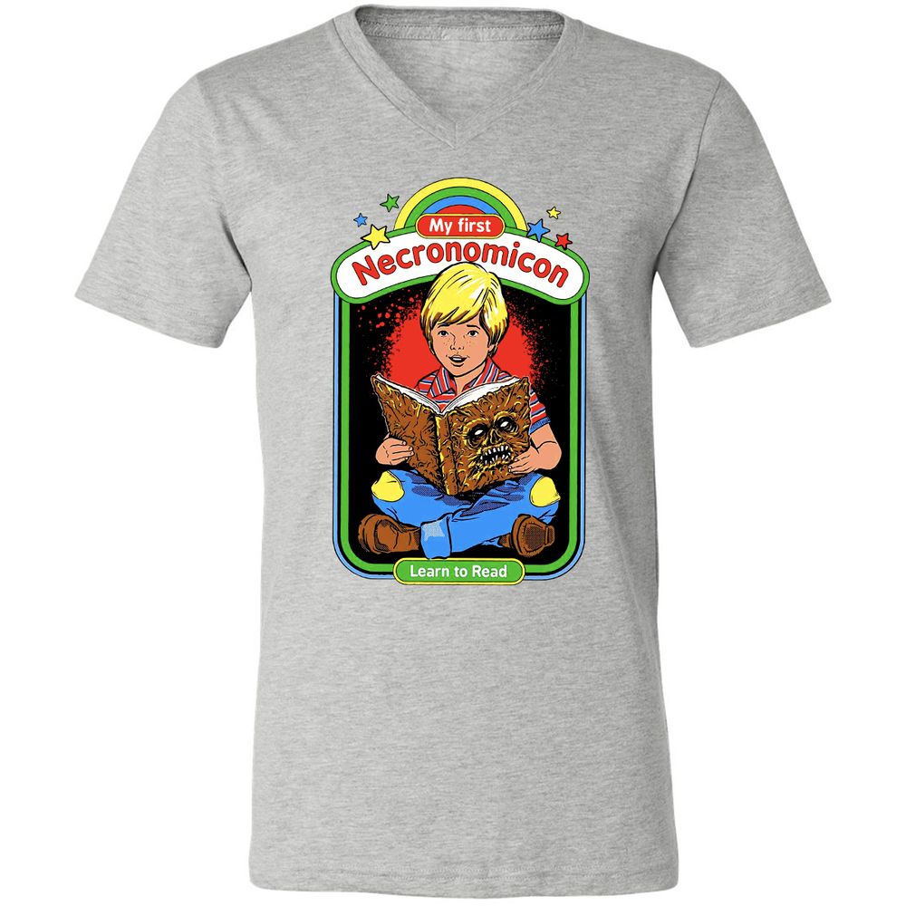 Unisex V-Neck T-Shirt - LMWLH6K8 - Athletic Heather - 7