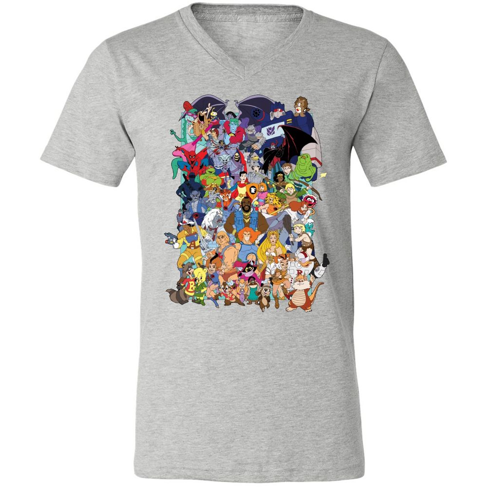 Unisex V-Neck T-Shirt - C9PSRA54 - Athletic Heather - 7