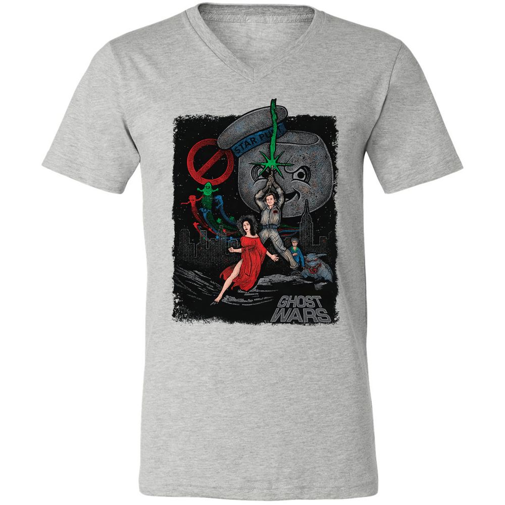 Unisex V-Neck T-Shirt - D19SU9ZB - Athletic Heather - 7