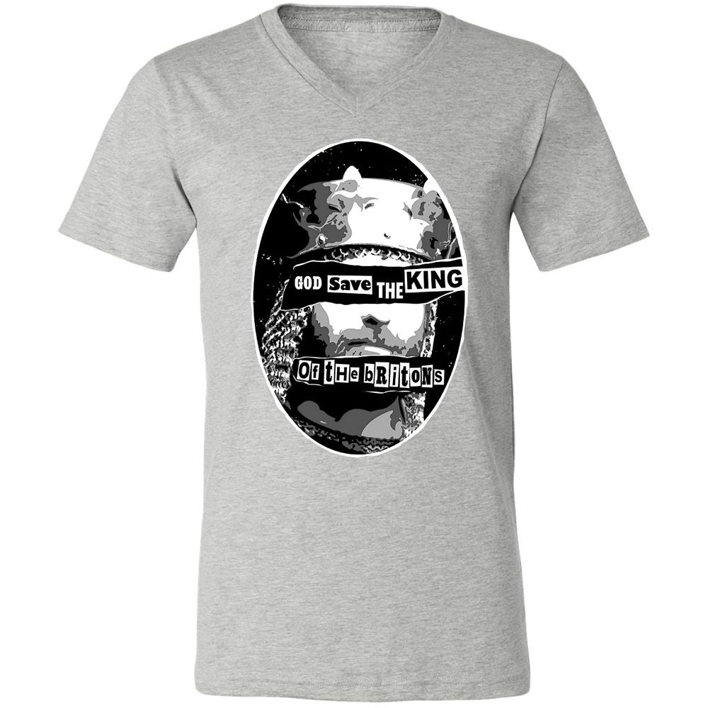 Unisex V-Neck T-Shirt - B2M76KVM - Athletic Heather - 7