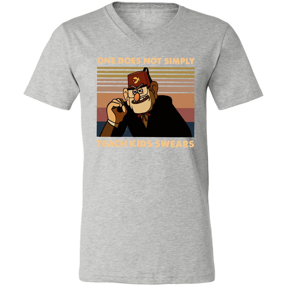 Unisex V-Neck T-Shirt - NA4M9JWR - Athletic Heather - 7