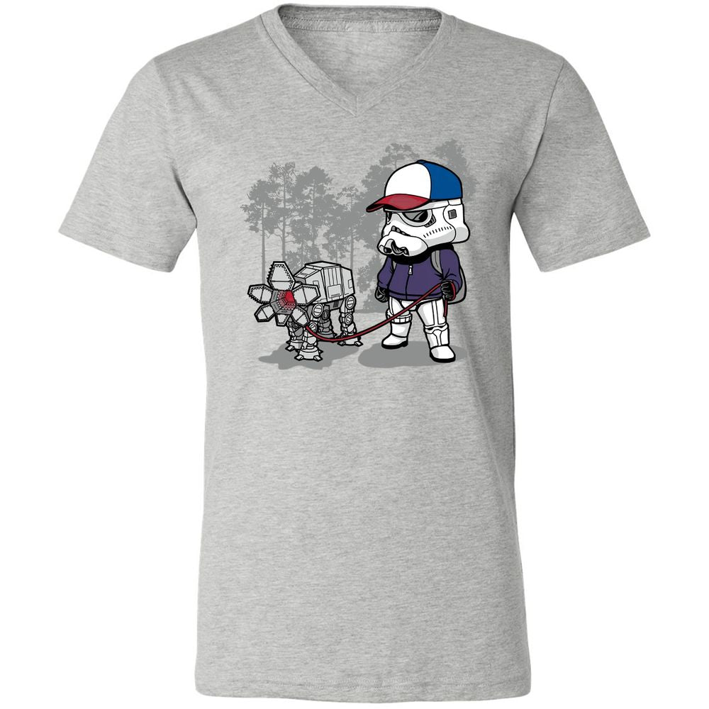 Unisex V-Neck T-Shirt - F8YZJFAJ - Athletic Heather - 7