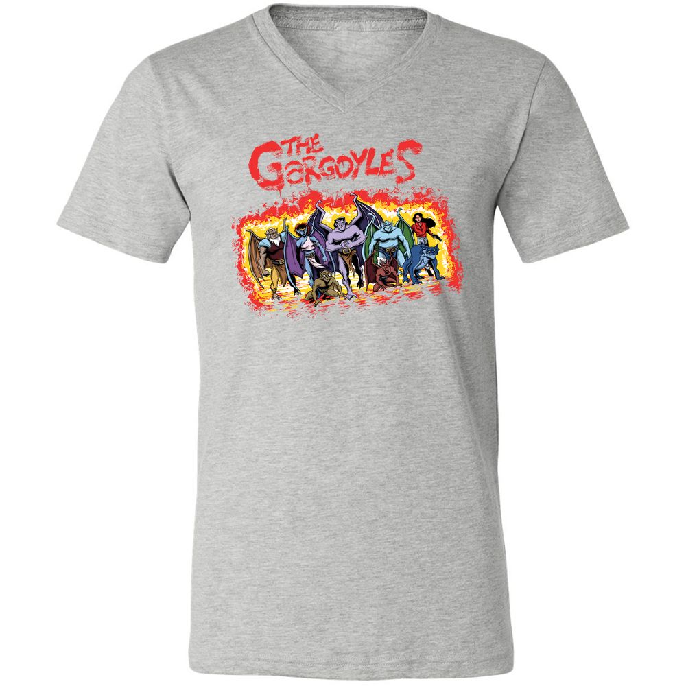 Unisex V-Neck T-Shirt - MF1J2WV2 - Athletic Heather - 7