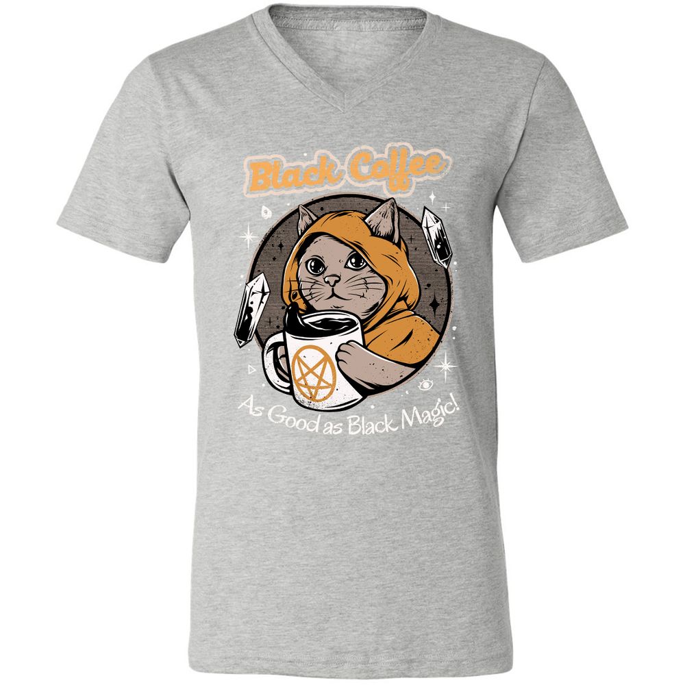 Unisex V-Neck T-Shirt - H9DKH2NL - Athletic Heather - 7