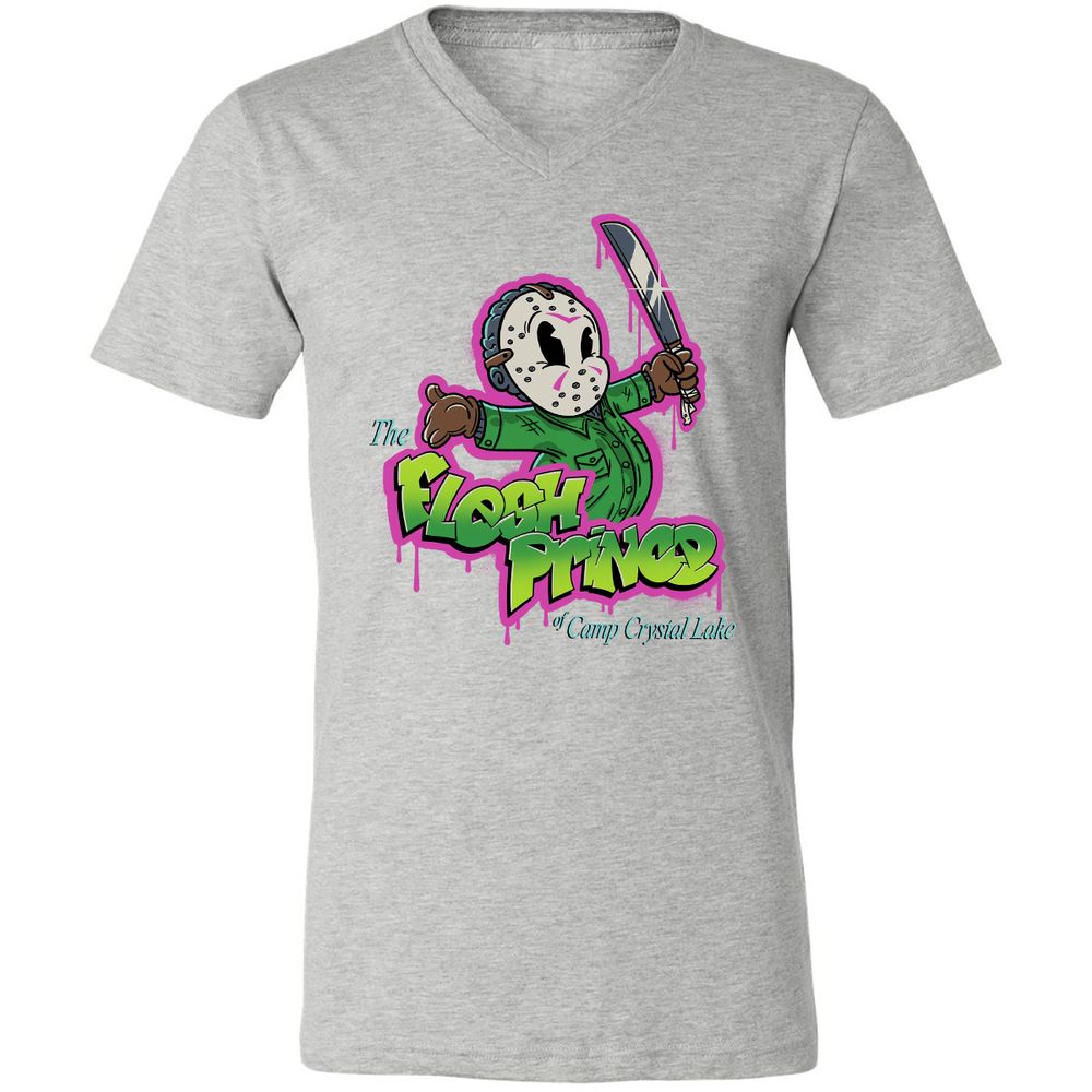 Unisex V-Neck T-Shirt - WJ7AT1HD - Athletic Heather - 7