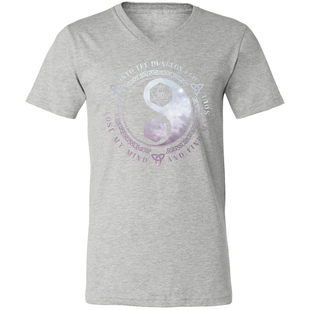Unisex V-Neck T-Shirt - 8WQV94LW - Athletic Heather - 7