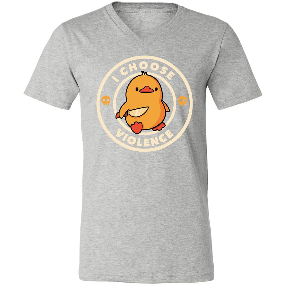 Unisex V-Neck T-Shirt - K9V2VAXA - Athletic Heather - 7