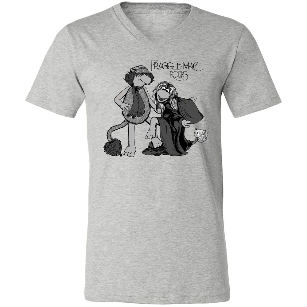 Unisex V-Neck T-Shirt - TBAC4MLE - Athletic Heather - 7
