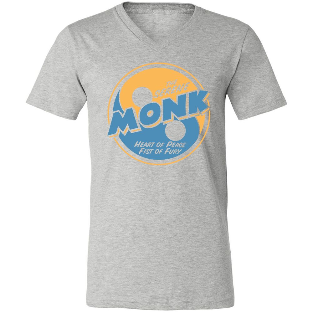 Unisex V-Neck T-Shirt - BKP4ZZKN - Athletic Heather - 7