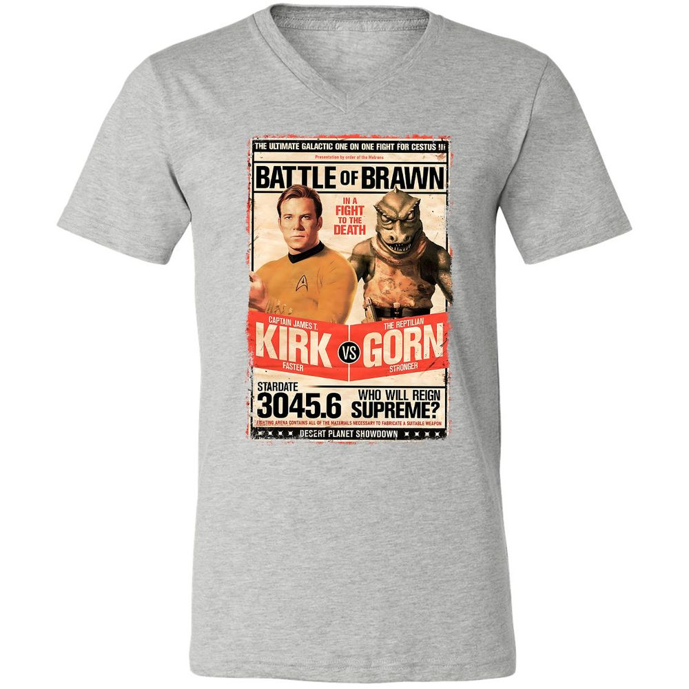 Unisex V-Neck T-Shirt - T79FDUXP - Athletic Heather - 7