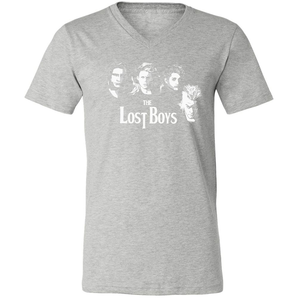 Unisex V-Neck T-Shirt - LMQCAUZQ - Athletic Heather - 7