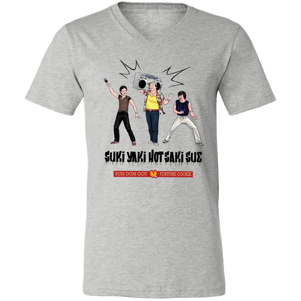 Unisex V-Neck T-Shirt - 5M8HTKHM - Athletic Heather - 7