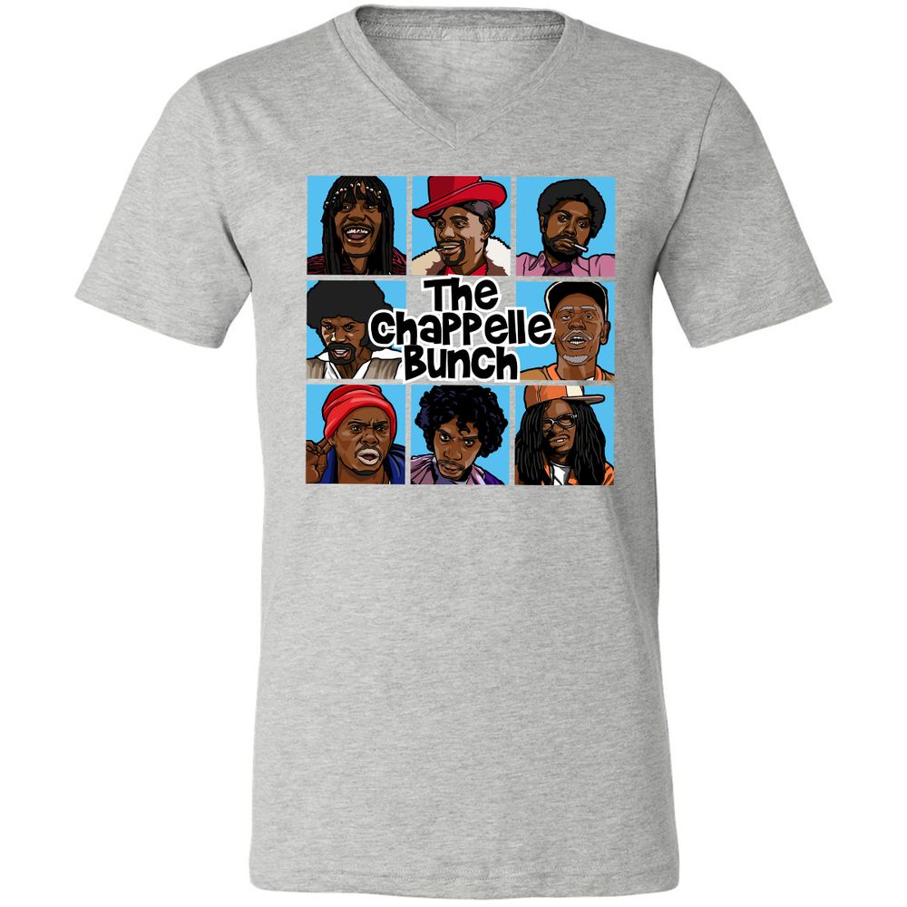 Unisex V-Neck T-Shirt - 6QZRCDC9 - Athletic Heather - 7