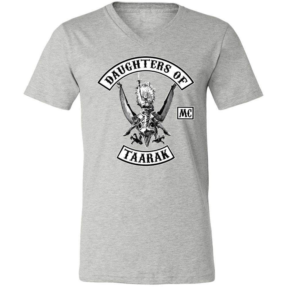Unisex V-Neck T-Shirt - 5A9VQ2FG - Athletic Heather - 7