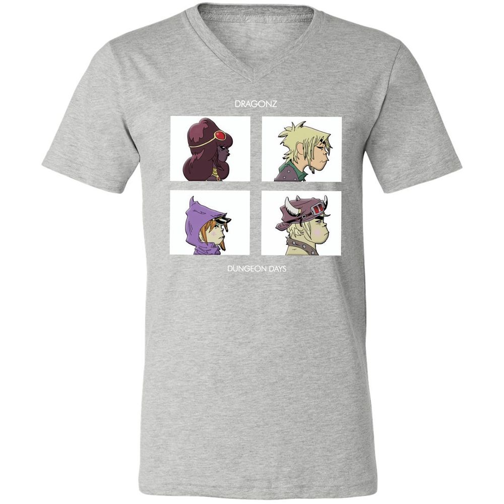 Unisex V-Neck T-Shirt - ELKSWYA3 - Athletic Heather - 7