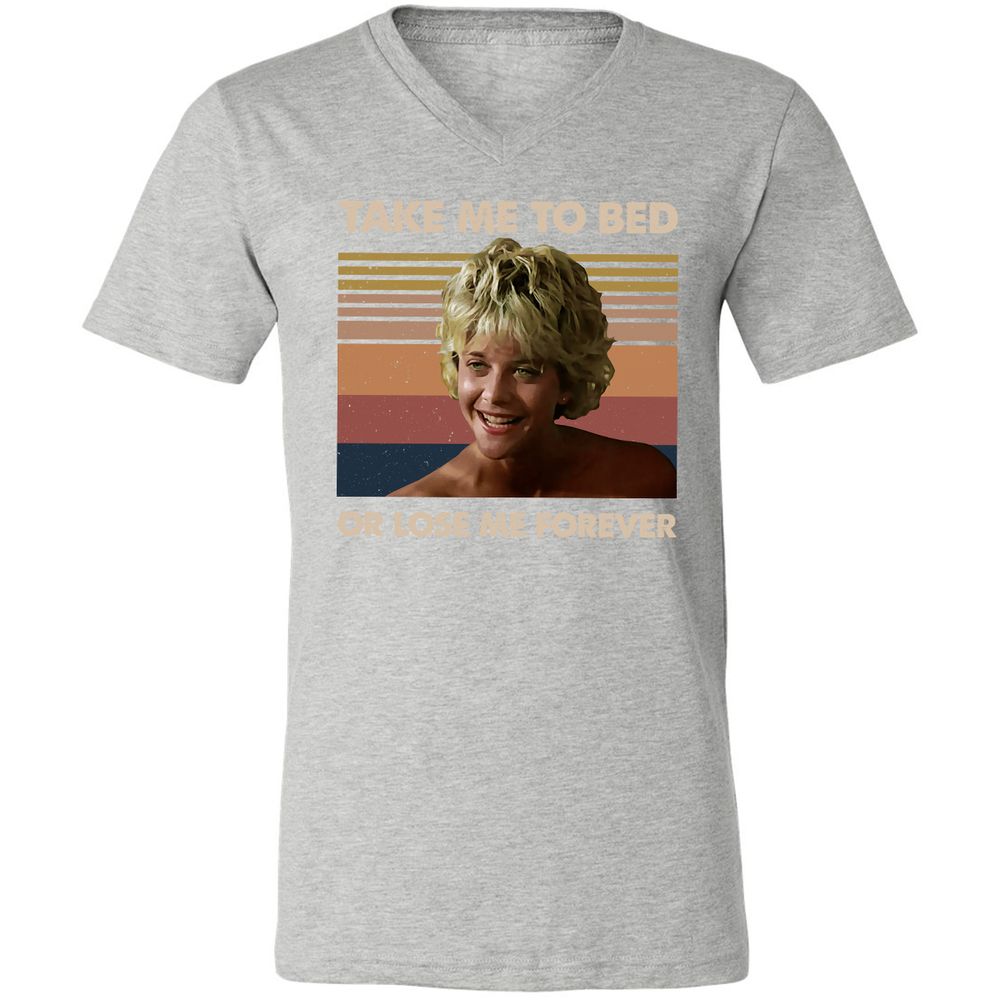 Unisex V-Neck T-Shirt - 5UJFFLUB - Athletic Heather - 7