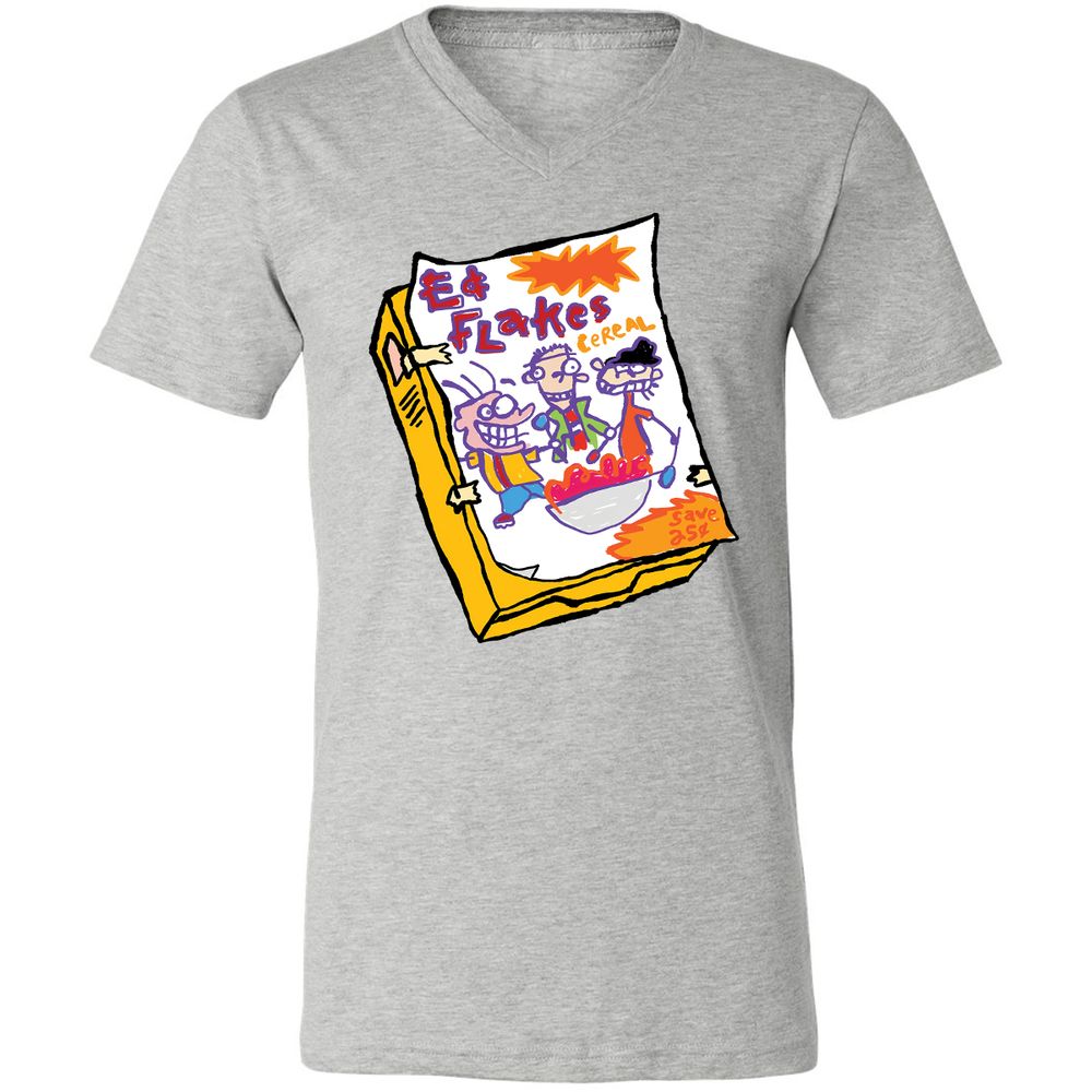 Unisex V-Neck T-Shirt - BER9F2G6 - Athletic Heather - 7