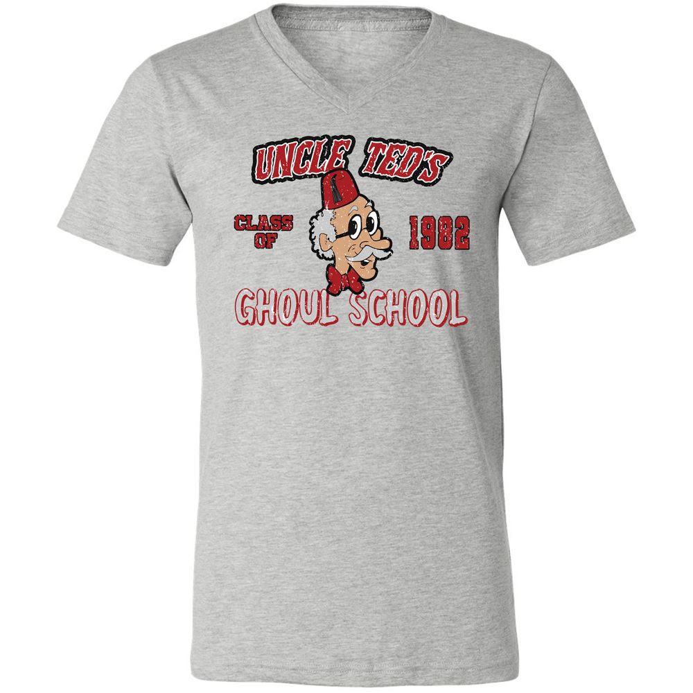 Unisex V-Neck T-Shirt - UN5WGY39 - Athletic Heather - 7