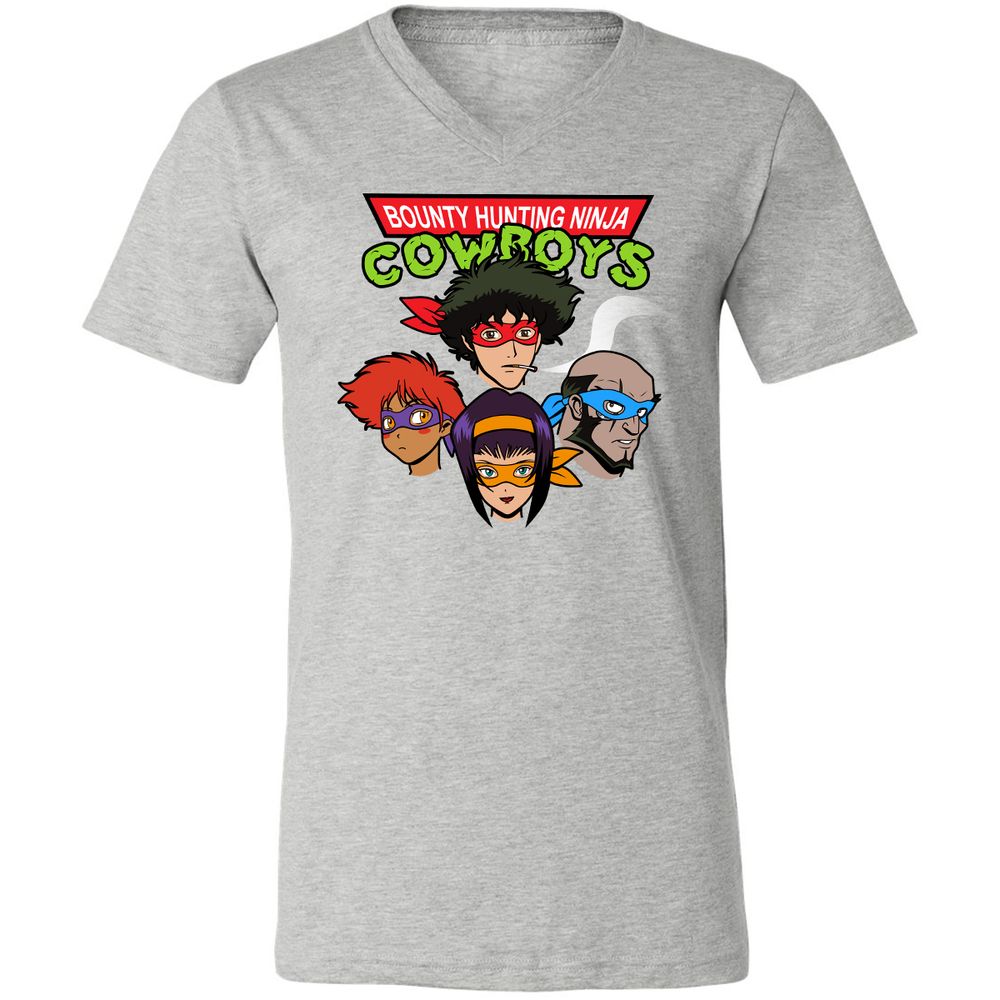 Unisex V-Neck T-Shirt - FNJLQGTT - Athletic Heather - 7