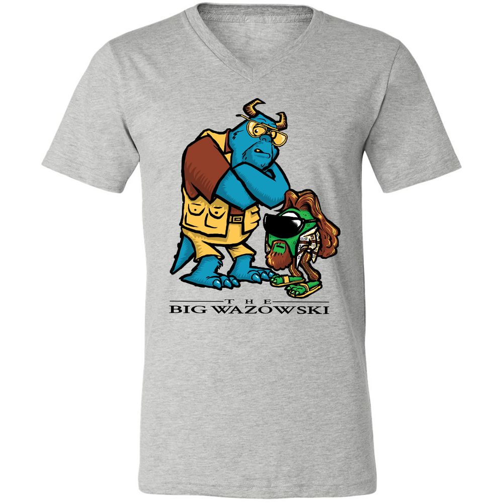 Unisex V-Neck T-Shirt - MWK2U7AQ - Athletic Heather - 7